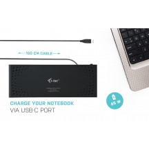 Docking Station iTec USB 3.0 / USB-C / Thunderbolt 3 Dual Display Docking Station + Power Delivery 65W CADUA4KDOCKPDL