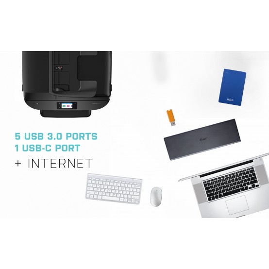 Docking Station iTec USB 3.0 / USB-C / Thunderbolt 3 Dual Display Docking Station + Power Delivery 85W CADUAL4KDOCKPD