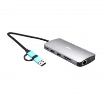 Docking Station iTec USB 3.0 USB-C/Thunderbolt 3x Display Travel Nano Dock with LAN + Power Delivery 100 W CANANOTDOCKPD