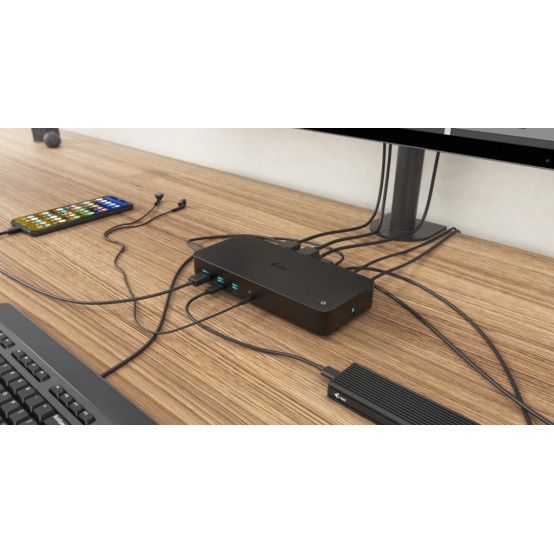 Docking Station iTec USB 3.0 / USB-C / Thunderbolt, 3x 4K Docking Station + Power Delivery 100W CATRIPLEDOCKPDPRO