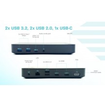 Docking Station iTec USB 3.0/USB-C/Thunderbolt, 3x Display Docking Station + Power Delivery 65W CATRIPLEDOCKVGAPD
