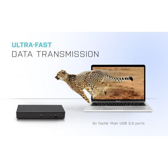 Docking Station iTec Thunderbolt3/USB-C Dual DisplayPort 4K Docking Station + Power Delivery 85W TB3CDUALDPDOCKPD