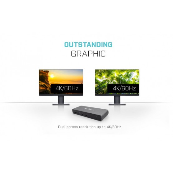 Docking Station iTec Thunderbolt 4 Dual Display Docking Station + Power Delivery 96W TB4DUALDOCKPD