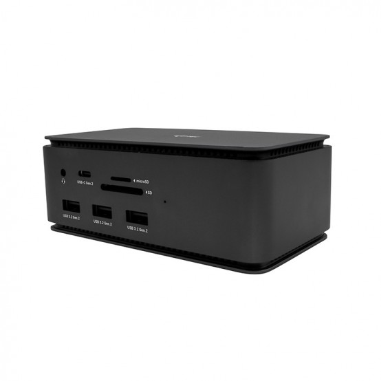 Docking Station iTec USB4 Metal Docking station Dual 4K HDMI DP with Power Delivery 80 W + i-tec Universal Charger 112 W USB4DU