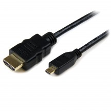 Cablu StarTech.com 2m Micro HDMI to HDMI Cable with Ethernet - 4K 30Hz Video - Durable High Speed Micro HDMI Type-D to HDMI 1.4