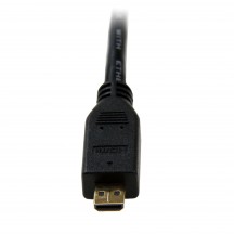 Cablu StarTech.com 2m Micro HDMI to HDMI Cable with Ethernet - 4K 30Hz Video - Durable High Speed Micro HDMI Type-D to HDMI 1.4