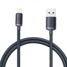 Cablu Baseus Crystal Shine, Fast Charging Data Cable pt. smartphone, USB la Lightning Iphone 2.4A, 1.2m, negru CAJY000001