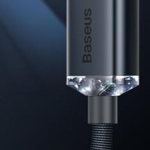 Cablu Baseus Crystal Shine, Fast Charging Data Cable pt. smartphone, USB la Lightning Iphone 2.4A, 1.2m, negru CAJY000001