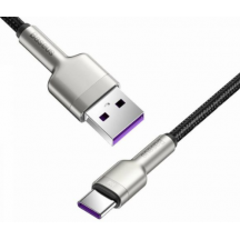 Cablu Baseus Cafule Series, Fast Charging Data Cable pt. smartphone, USB la USB Type-C 66W, braided, 1m, negru CAKF000101