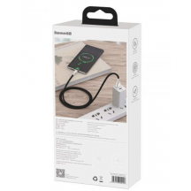 Cablu Baseus Cafule Series, Fast Charging Data Cable pt. smartphone, USB la USB Type-C 66W, braided, 1m, negru CAKF000101