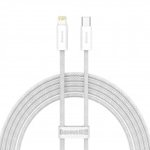 Cablu Baseus Dynamic, Fast Charging Data Cable pt. smartphone, USB Type-C la Lightning Iphone PD 20W, braided, 2m, alb CALD0001