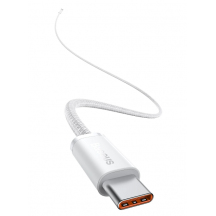 Cablu Baseus Dynamic, Fast Charging Data Cable pt. smartphone, USB Type-C la USB Type-C PD 100W, braided, 1m, alb CALD000202