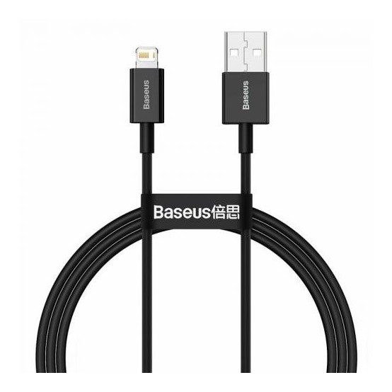 Cablu Baseus Superior, Fast Charging Data Cable pt. smartphone, USB la Lightning Iphone 2.4A, 1m, negru CALYS-A01