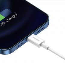 Cablu Baseus Superior, Fast Charging Data Cable pt. smartphone, USB la Lightning Iphone 2.4A, 1.5m, alb CALYS-B02