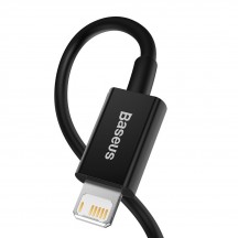 Cablu Baseus Superior, Fast Charging Data Cable pt. smartphone, USB la Lightning Iphone 2.4A, 2m, negru CALYS-C01