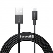 Cablu Baseus Superior, Fast Charging Data Cable pt. smartphone, USB la Micro-USB 2A, 2m, negru CAMYS-A01