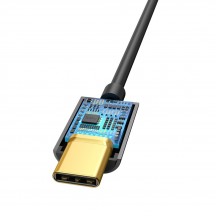 Cablu Baseus USB Type-C to Jack 3.5mm, lungime 10.5 cm, negru CATL54-01