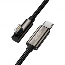 Cablu Baseus Legend Elbow, Fast Charging Data Cable pt. smartphone, USB Type-C la Lightning Iphone PD 20W, braided, 1m, negru C