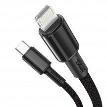 Cablu Baseus High Density Braided, Fast Charging Data Cable pt. smartphone, USB Type-C la Lightning Iphone PD 20W, braided, 2m,