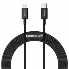 Cablu Baseus Superior, Fast Charging Data Cable pt. smartphone, USB Type-C la Lightning Iphone PD 20W, 2m, negru CATLYS-C01