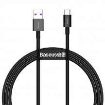 Cablu Baseus Superior, Fast Charging Data Cable pt. smartphone, USB la USB Type-C 66W, 1m, negru CATYS-01