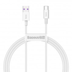 Cablu Baseus Superior, Fast Charging Data Cable pt. smartphone, USB la USB Type-C 66W, 1m, alb CATYS-02