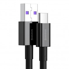 Cablu Baseus Superior, Fast Charging Data Cable pt. smartphone, USB la USB Type-C 66W, 2m, negru CATYS-A01