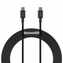 Cablu Baseus Superior, Fast Charging Data Cable pt. smartphone, USB Type-C la USB Type-C 100W, 2m, negru CATYS-C01