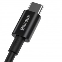 Cablu Baseus Superior, Fast Charging Data Cable pt. smartphone, USB Type-C la USB Type-C 100W, 2m, negru CATYS-C01