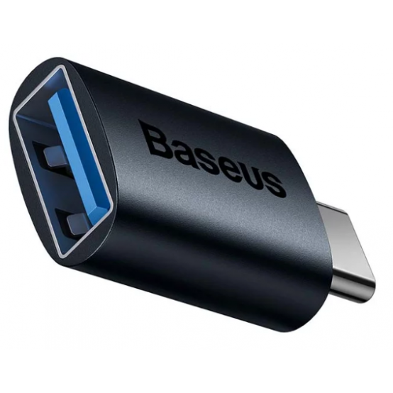 Cablu Baseus Ingenuity Series Mini OTG, USB Type-C (T) to USB 3.1 (M), corp metalic, albastru ZJJQ000003