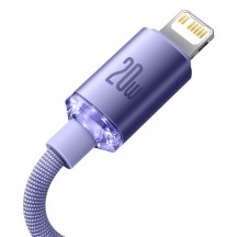 Cablu  Crystal Shine Type-C to Lightning, 20W, 2m - Purple CAJY000305