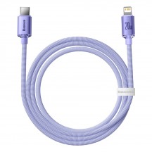 Cablu  Crystal Shine Type-C to Lightning, 20W, 2m - Purple CAJY000305