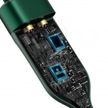 Cablu  Flash Series 2in1 Type-C to Type-C, Lightning 100W, 1.2m - Green CA1T2-F06