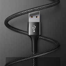 Cablu  Halo data 3-in-1 Cable USB For M+L+T 3.5A 1.2m - Black CAMLT-HA01