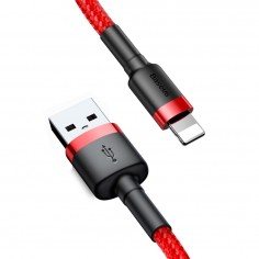 Cablu  Cafule USB to Lightning, 1.5A, 2m - Red CALKLF-C09