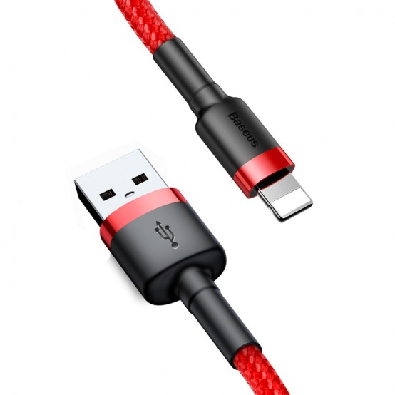 Cablu  Cafule USB to Lightning, 1.5A, 2m - Red CALKLF-C09