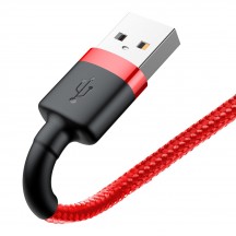 Cablu  Cafule USB to Lightning, 1.5A, 2m - Red CALKLF-C09