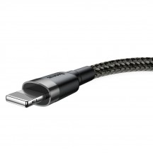 Cablu  Cafule USB to Lightning, 1.5A, 2m - Gray Black CALKLF-CG1