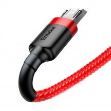 Cablu  Cafule USB to Micro-USB, 1.5A, 2m - Red CAMKLF-C09