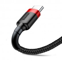 Cablu  Cafule USB to Type-C, 2A, 3m - Red Black CATKLF-U91