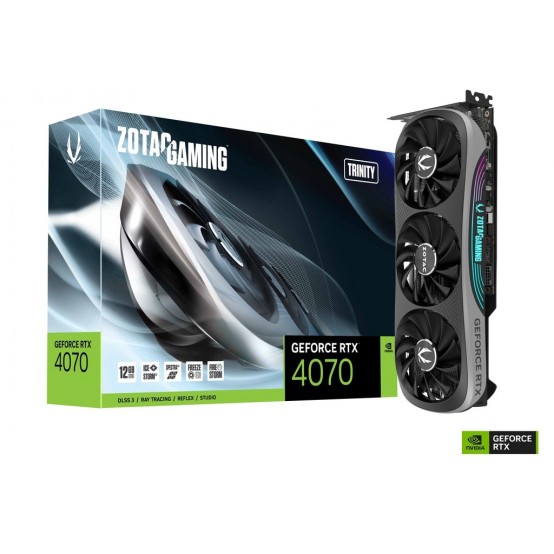 Placa video Zotac GeForce RTX 4070 Trinity ZT-D40700D-10P