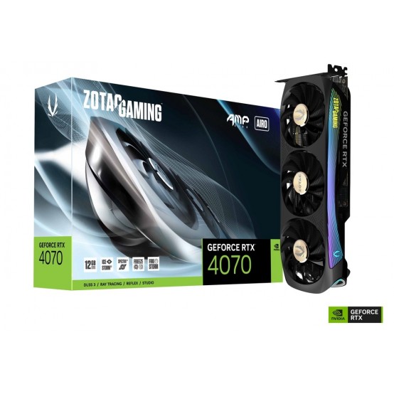 Placa video Zotac GeForce RTX 4070 AMP AIRO ZT-D40700F-10P