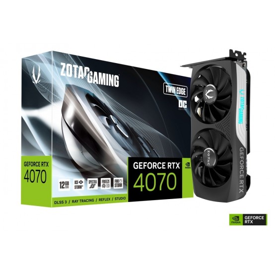 Placa video Zotac GeForce RTX 4070 Twin Edge OC ZT-D40700H-10M
