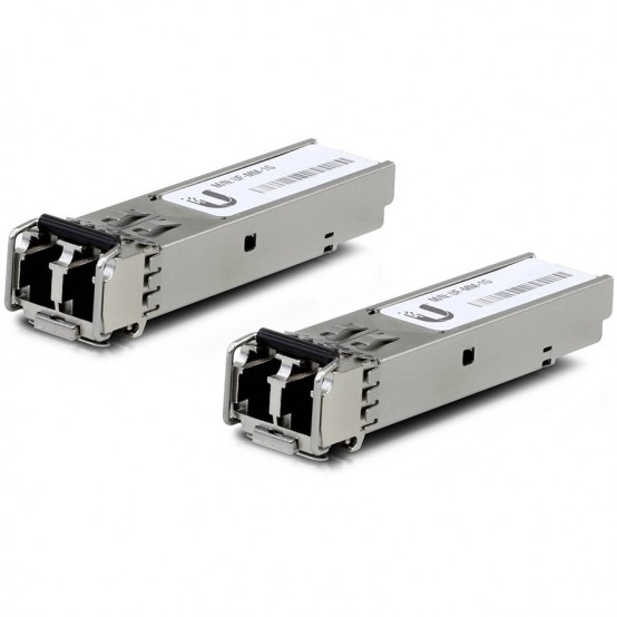 Adaptor Ubiquiti U Fiber Multi-Mode - SFP (mini-GBIC) transceiver module - Gigabit Ethernet (pack of 2) UF-MM-1G