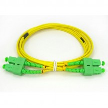Cablu OPTO Patch cord fibra optica SC/APC-SC/APC, SM O9/125, manta LSZH 3.0mm, duplex 5m SC-SC-APC-SM/DX-5