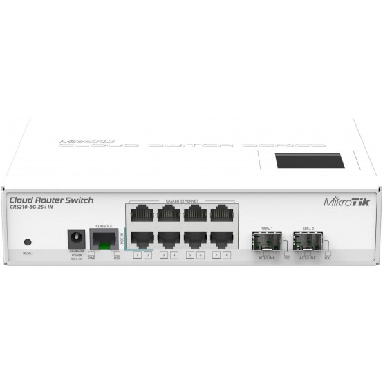 Switch MikroTik CRS210-8G-2S IN