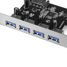 Adaptor Axagon PCIe controller 4x external SuperSpeed USB PCEU-430VL