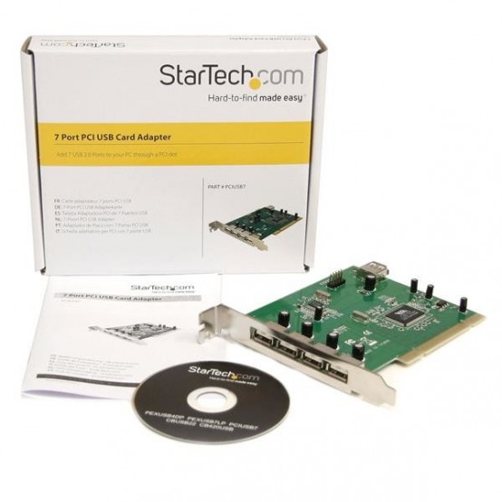 Adaptor StarTech.com 7 Port PCI USB Card Adapter PCIUSB7