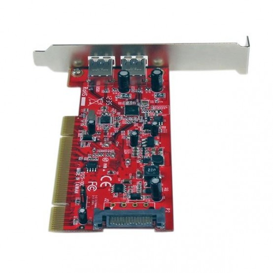 Adaptor StarTech.com 2 Port PCI SuperSpeed (5Gbps) USB 3.0 Adapter Card with SATA Power PCIUSB3S22