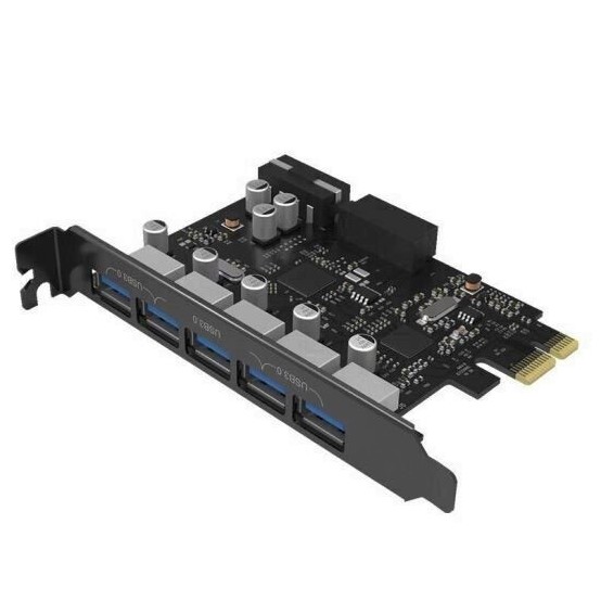 Adaptor Orico 5 Port-uri USB 3.0 PCI-Express Card PVU3-5O2I-V1